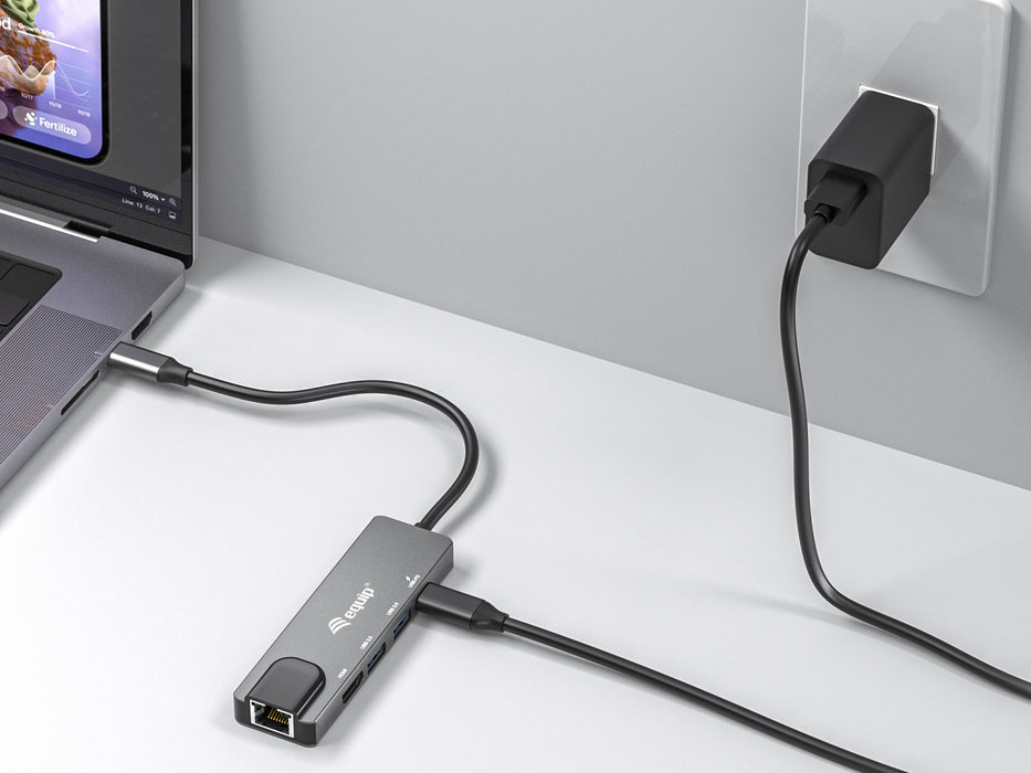 EAN 4015867231791 - Equip 133489 base para portátil y replicador de puertos Alámbrico USB 3.2 Gen 1 (3.1 Gen 1) Type-C Gris imagen 7