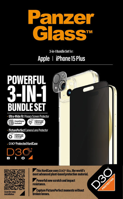 Panzerglass Iphone 15 Plus 3-In-1 Pack