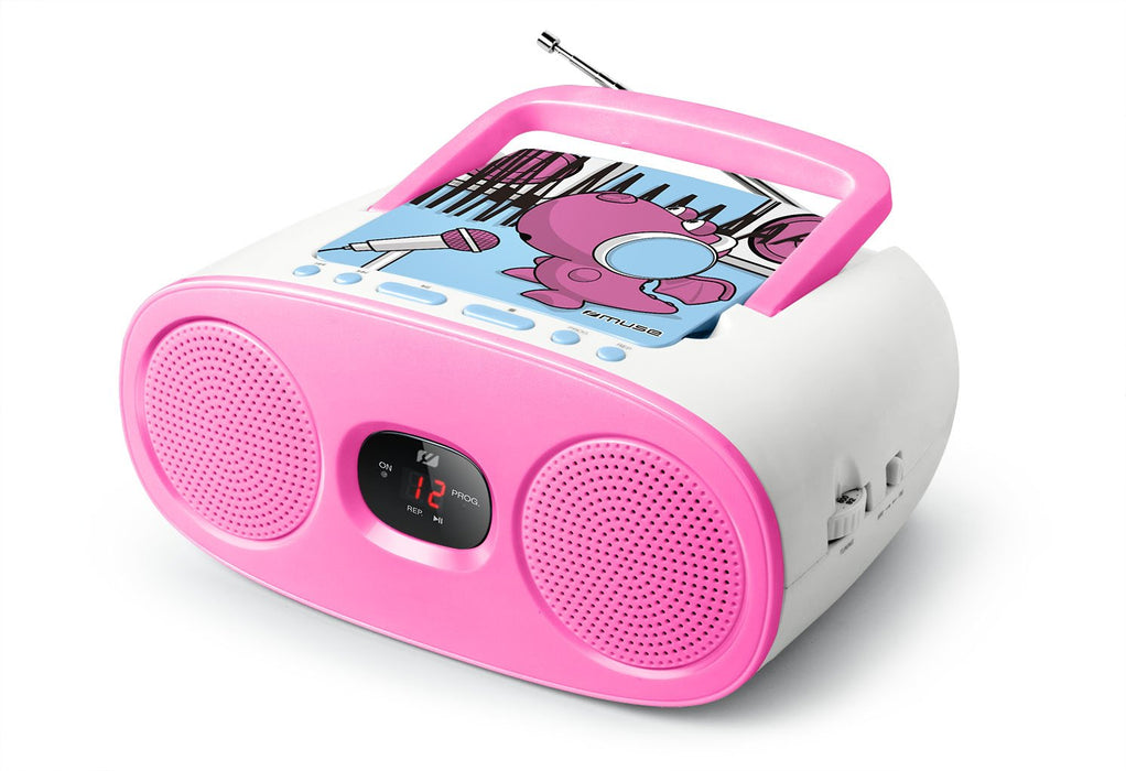 Radio Cd Muse M-20 Kdg Rosa  Portátil