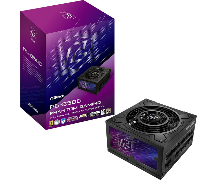 EAN 4710483948497 - Asrock Phantom Gaming PG-850G unidad de fuente de alimentación 850 W 20+4 pin ATX ATX Negro imagen 1