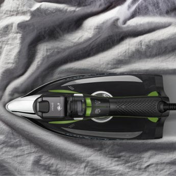 Plancha Vapor-Seco  Rowenta Dw6330 Eco Intelligence  Microsteam 400 Hd Soleplate 2500 W Negro, Verde