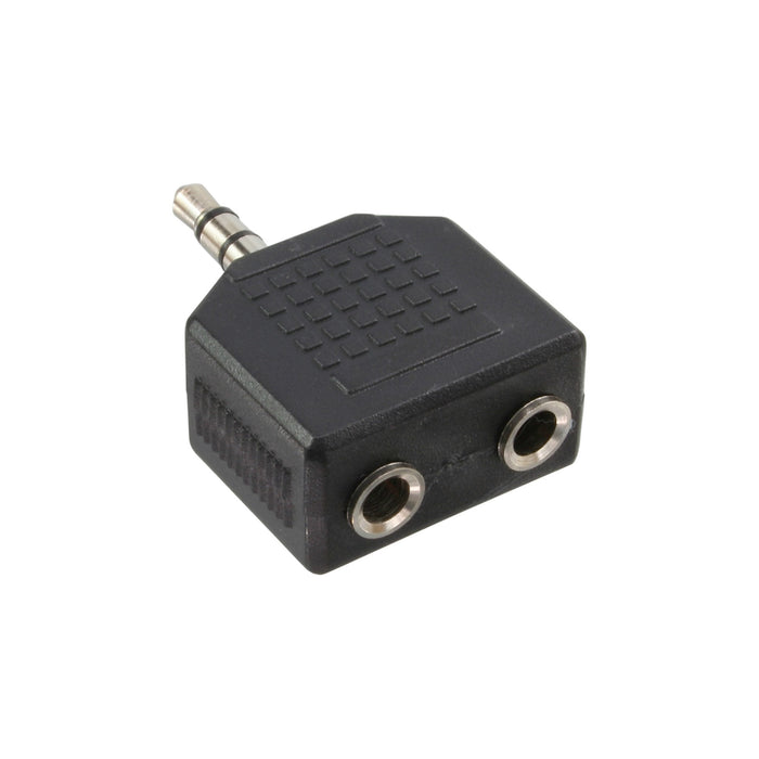 Adaptador De Audio Inline De 3,5 Mm Macho A 2x 3,5 Mm Estéreo Hembra