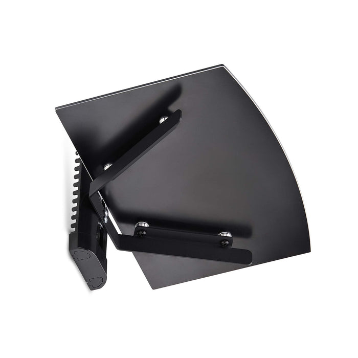 Startech.Com Floating Wall-Mounted Av Shelf, Adjustable Height Shelf For Under Tv, Organize A/V Equipment On Black Tempe
