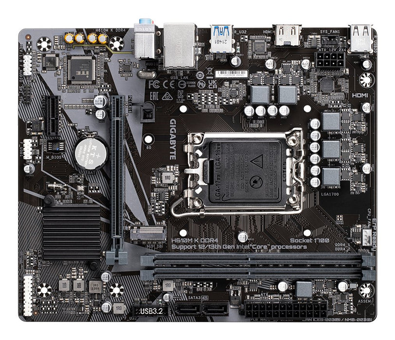 EAN 4719331851675 - GIGABYTE H610M K DDR4 placa base Intel H610 Express LGA 1700 micro ATX imagen 5