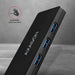 EAN 8595247904379 - Axagon HUE-G1C hub de interfaz USB 3.2 Gen 1 (3.1 Gen 1) Type-C 5000 Mbit/s Negro imagen 4