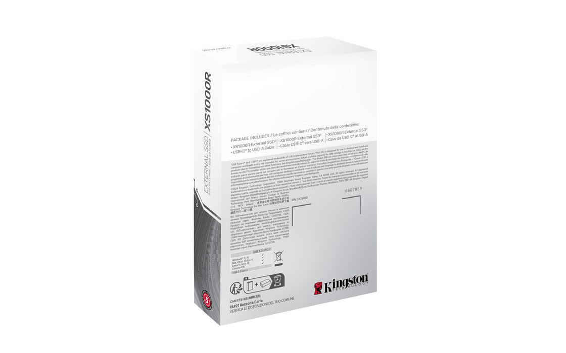 EAN 0740617343748 - Kingston Technology XS1000 Red USB Tipo C 3.2 Gen 2 (3.1 Gen 2) imagen 6