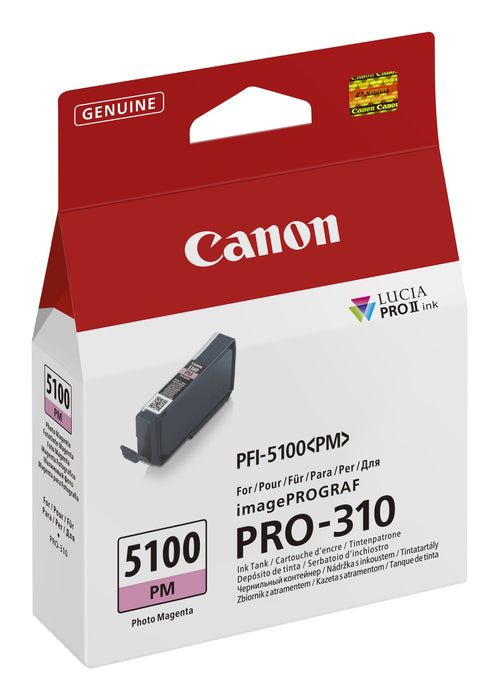 EAN 4549292243253 - Canon PFI-5100 PM cartucho de tinta 1 pieza(s) Original Foto magenta imagen 2