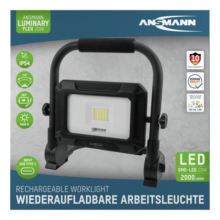 Ansmann Fl20w-R 20w/2000lm Wiederaufladbarer Led Strahler