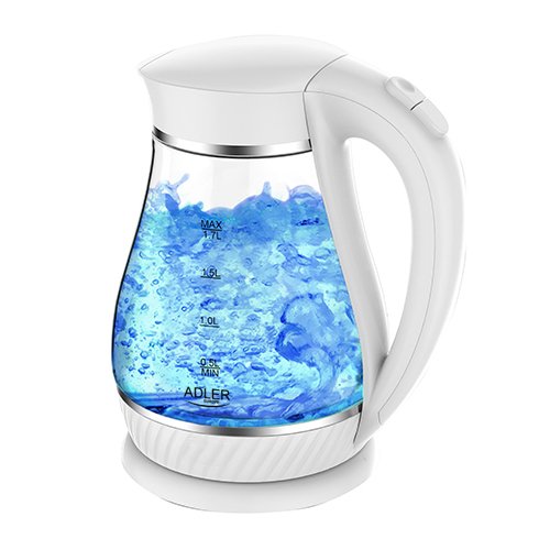 EAN 5902934830966 - Adler AD 1274 tetera eléctrica 1,7 L 2200 W Transparente, Blanco imagen 1