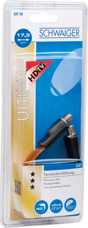 EAN 4004005152074 - Schwaiger KFF30 531 cable coaxial 0,173 m Tipo F Negro, Rojo imagen 2