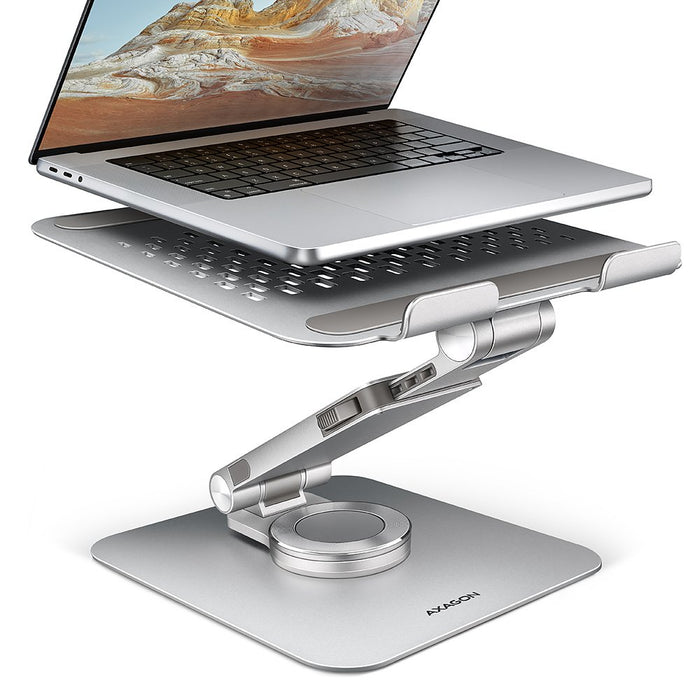EAN 8595247908650 - Axagon STND-LR soporte para ordenador portátil Soporte para ordenador portátil y tableta Plata 43,9 cm (1 imagen 2