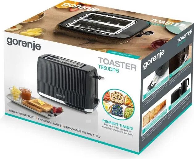 EAN 3838782825835 - Gorenje T850DPB tostadora 7 2 rebanada(s) Negro imagen 20