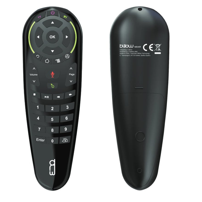 EAN 8435099528227 - Billow Mando mando a distancia IR inalámbrico PC, TV, Receptor de televisión Botones imagen 1