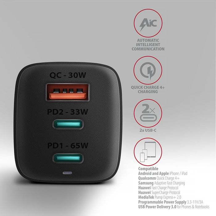 EAN 8595247906113 - Axagon ACU-DPQ65 cargador de dispositivo móvil Teléfono móvil, Netbook, Portátil, Smartphone, Reloj intel imagen 4