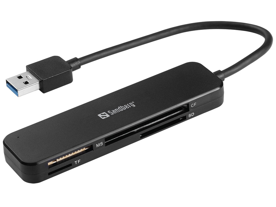 EAN 5705730134326 - Sandberg 134-32 lector de tarjeta USB 3.2 Gen 1 (3.1 Gen 1) Negro imagen 1