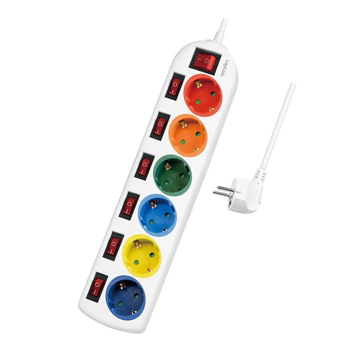 EAN 4052792060669 - LogiLink LPS259 base múltiple 1,5 m 6 salidas AC Interior Blanco imagen 1