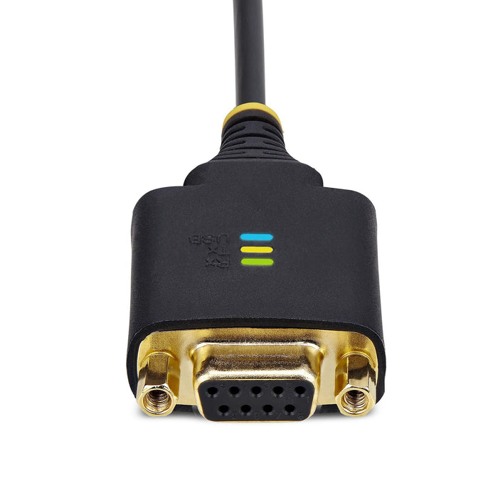 EAN 0065030898362 - StarTech.com 1P1FFCN-USB-SERIAL cable de serie Negro 0,3 m USB tipo A DB-9 imagen 5