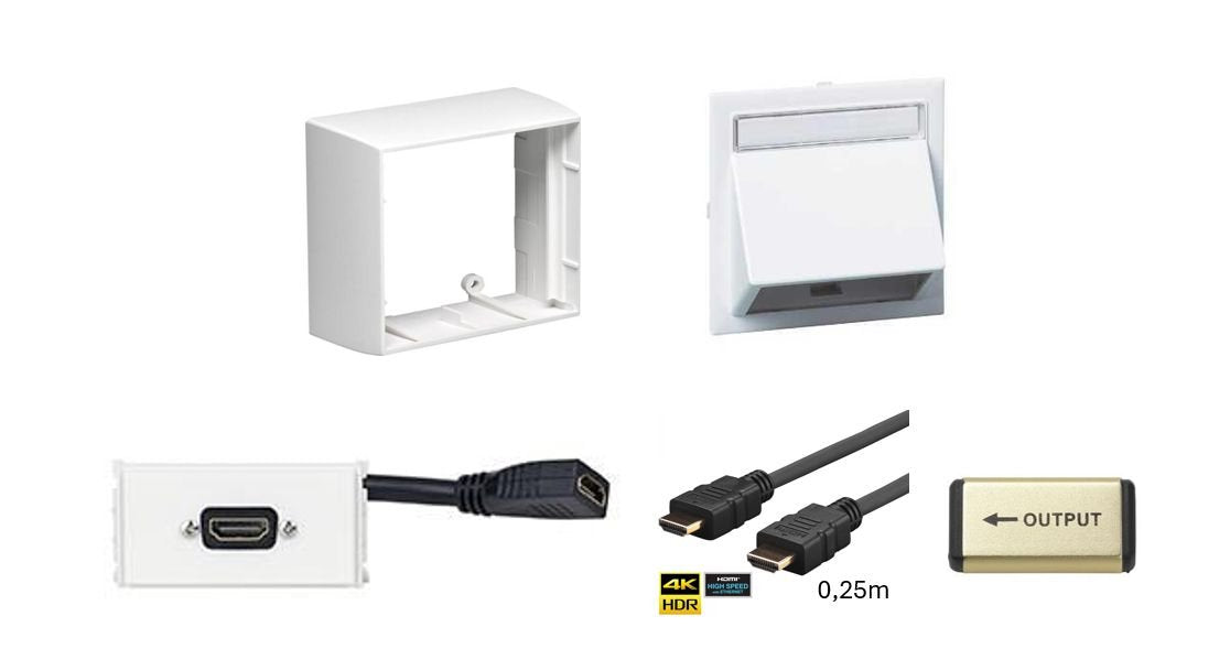 EAN 5704174040880 - Vivolink WI221184-AMP toma de corriente HDMI Blanco imagen 1