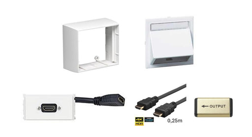 EAN 5704174040880 - Vivolink WI221184-AMP toma de corriente HDMI Blanco imagen 1