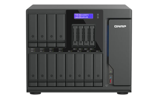 EAN 4711103089811 - QNAP TVS-AIH1688ATX-U7-32G servidor de almacenamiento NAS Torre 32 GB DDR5 0 TB QuTS hero Negro imagen 1