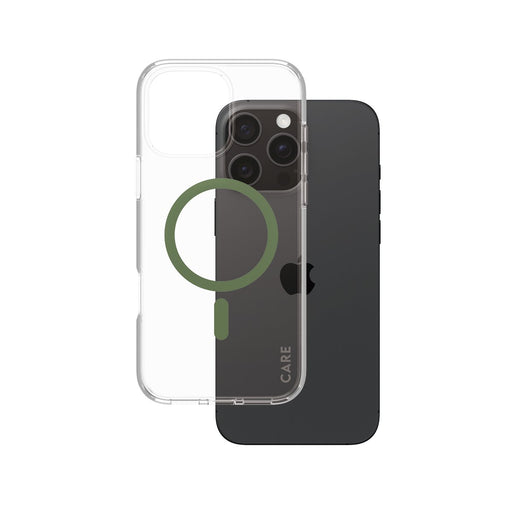 EAN 5715685004384 - PanzerGlass CARE™ by ® Urban Combat Case Transparent w. Green MagSafe iPhone 16 Pro Max funda para teléfo imagen 1