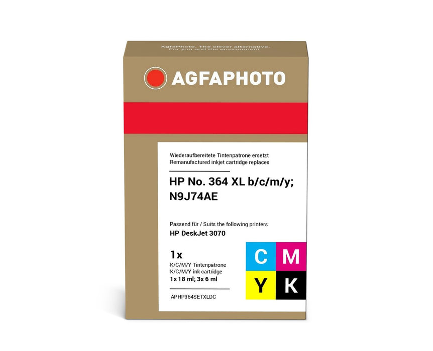 EAN 4250164836311 - AgfaPhoto APHP364SETXLDC cartucho de tinta 4 pieza(s) Compatible Alto rendimiento (XL) Negro, Cian, Magen imagen 2