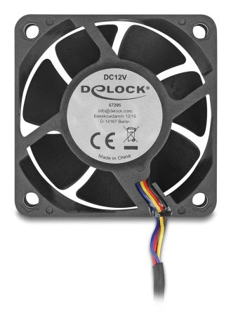 EAN 4043619672950 - DeLOCK 67295 sistema de refrigeración para ordenador Carcasa del ordenador Ventilador 6 cm Negro 1 pieza( imagen 1