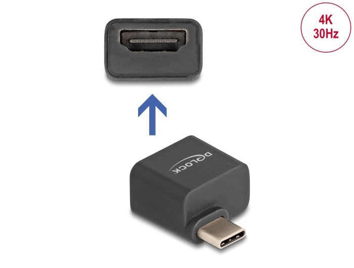 Delock 64256 Mini Adaptador Usb Type-C Macho A Hdmi Hembra (Modo Dp Alt) 4k