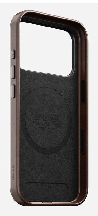 Nomad Traditional Leather Case Funda Para Iphone 17 Pro 16 Cm (6.3") Marrón