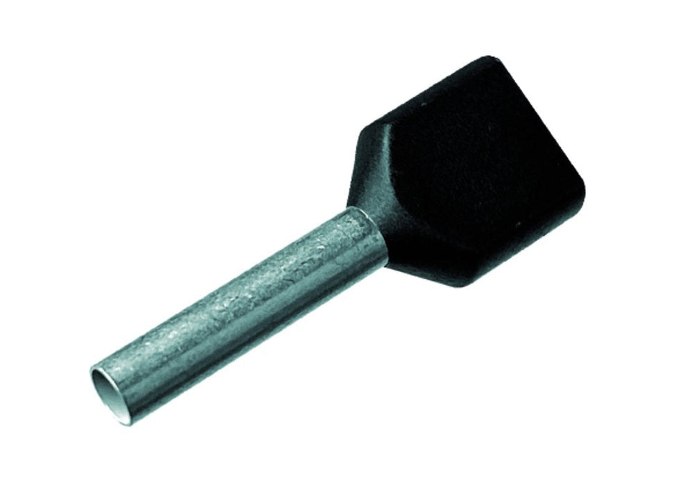 Intercable Iciae158z Zwillings- Aderendhlse 2x1,5qmm 8mm Schwarz