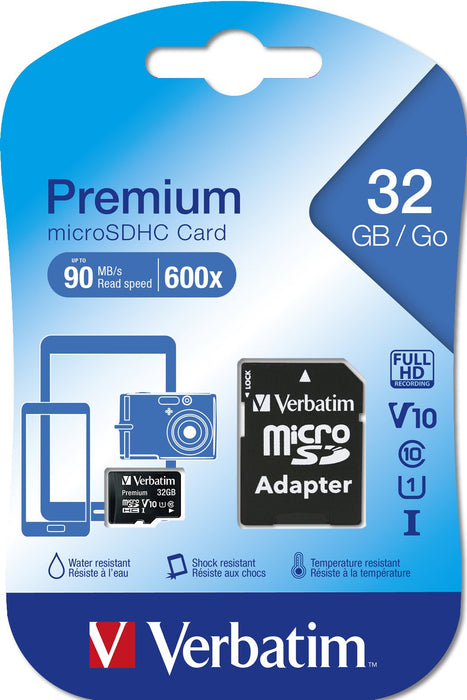 EAN 0023942440833 - Verbatim Premium 32 GB MicroSDHC Clase 10 imagen 3