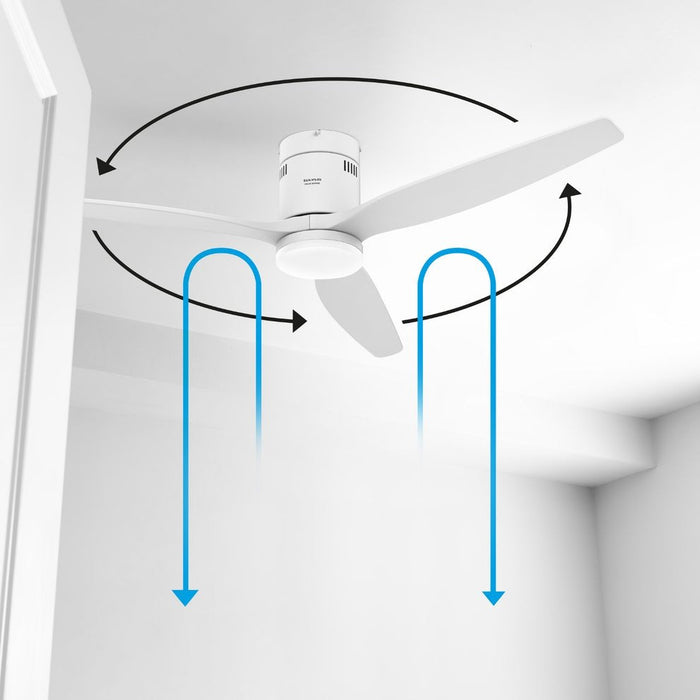 Ventilador  Pae Techo Taurus Polar 3b Pure 30w 132cm 3 Aspas Est9440320l
