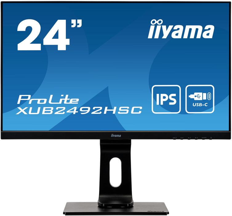 Monitor Iiyama 60.5cm (24") Xub2492hsc-B1 16:09 Hdmi+Dp+Usb-C Ips