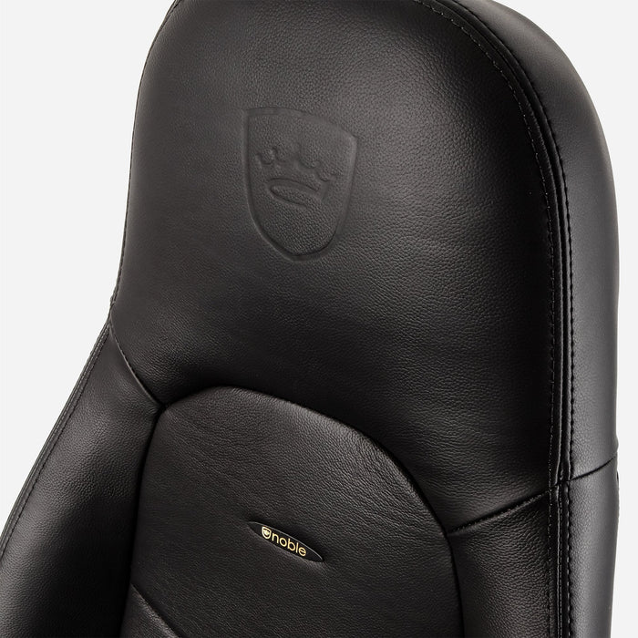 Noblechairs Icon Echtleder Gaming Silla - Negro Negro