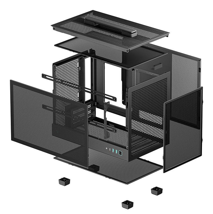 Caja Pc Deepcool Ch160 Mesh Negra R-Ch160-Bknmi0-G-1