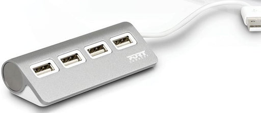 EAN 3567049001209 - Port Designs 900120 hub de interfaz USB 2.0 480 Mbit/s Gris, Blanco imagen 1