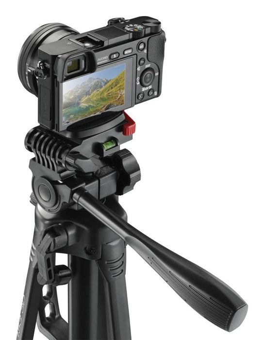 Hama Star 153 3d Tripode Para Camara Y Smartphone - Peso Max 990g - Altura Ajustable Hasta 153cm - Manivela En Columna