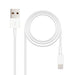 EAN 8433281006645 - Nanocable 10.10.0401 cable de conector Lightning 1 m Blanco imagen 1