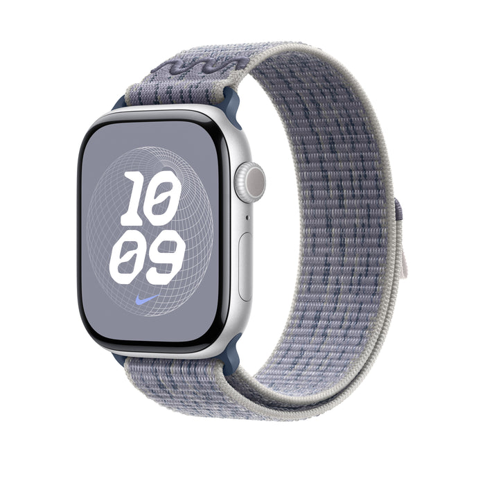 EAN 195949707605 - Apple MXU13ZM/A Accesorios para dispositivos vestibles inteligentes Grupo de rock Azul, Gris Nylon imagen 2