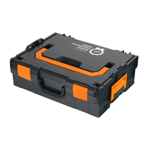 EAN 4262403288560 - Brother ZPTOUCHLBOXXKOMPL caja para equipo Portaaccesorios de viaje rígido Negro, Naranja imagen 2