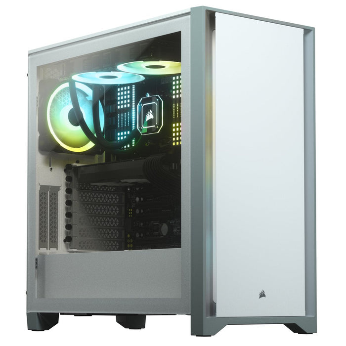 Caja Pc Corsair 4000d Tempered Glass White