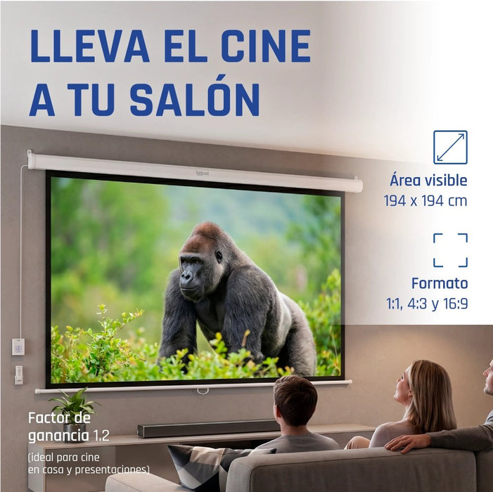 EAN 8435364308929 - iggual PSIES200 pantalla de proyección 2,82 m (111") 1:1 imagen 3