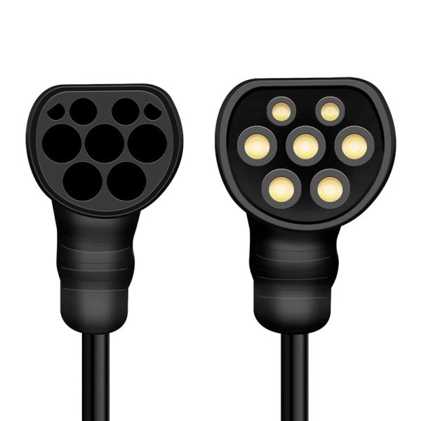 Logilink Elektroauto Cable De Carga Electric Car Charging Cable Tipo 2 Spiral 22kw 3p 32a 5m Negro + Bolsa