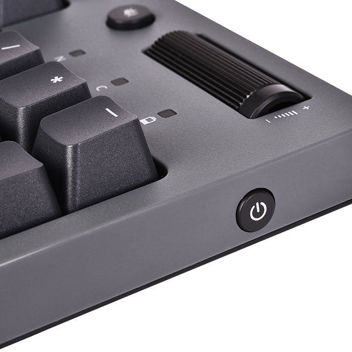 Teclado Aleman Thermaltake W1 Wireless Titanio/Negro, Cherry Mx Red Gkb-Wow-Rdsngr-01