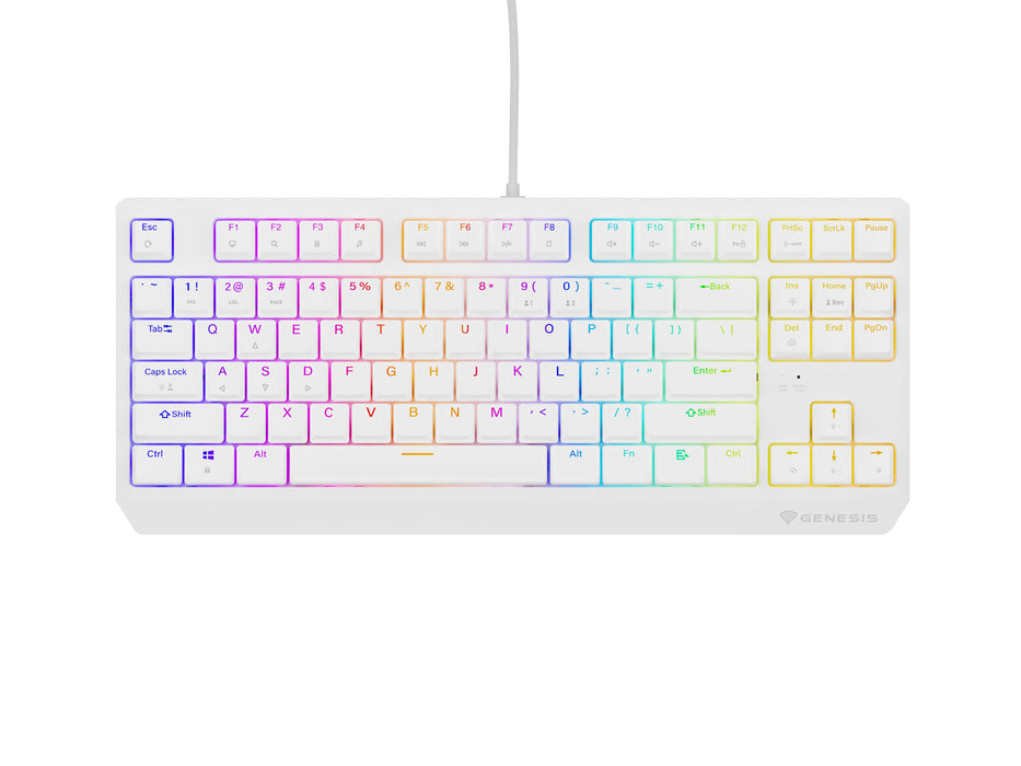 EAN 5901969443301 - GENESIS Thor 230 TKL teclado Juego USB + RF Wireless + Bluetooth QWERTY Blanco imagen 3