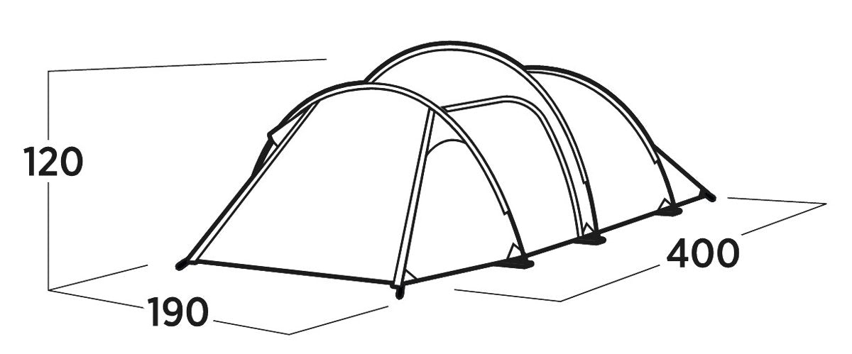 EAN 5709388144614 - Easy Camp Hemsedal 3 Verde Tienda tipo túnel imagen 7