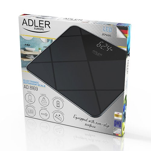 EAN 5903887803298 - Adler AD 8169 báscula de baño Rectángulo Negro, Grafito Báscula personal electrónica imagen 9