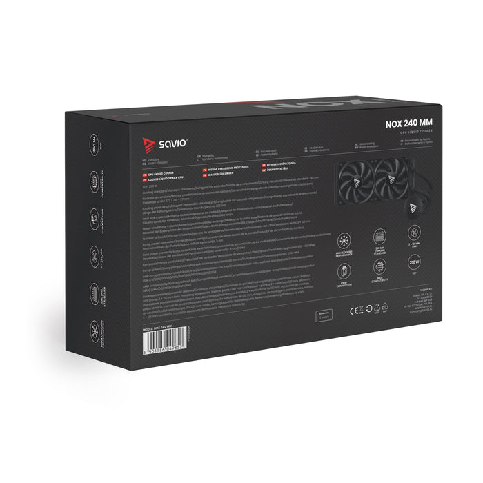 Refrigeración Líquida Para Cpu Savio Nox 240mm