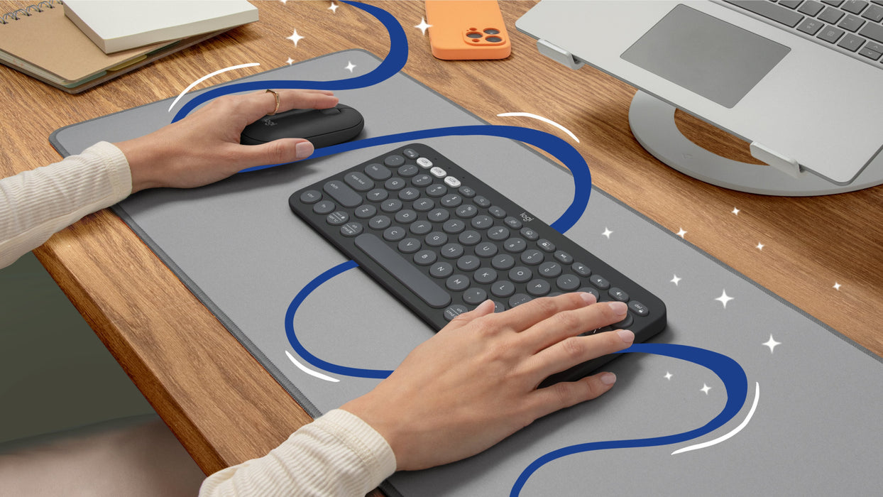 EAN 5099206115606 - Logitech 920-012239 teclado Ratón incluido Universal RF Wireless + Bluetooth QWERTY Internacional de EE.U imagen 9