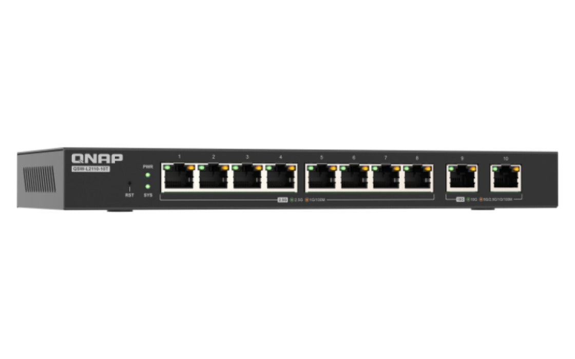 Qnap Qsw-L2110-10t - Switch - Managed - 8 X 2.5gbase-T